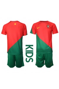 Portugal Babytruitje Thuis tenue Kind WK 2022 Korte Mouw (+ Korte broeken)